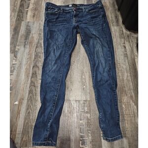 Womens Blue Wash Skinny Fit Denim Jeans Size 12